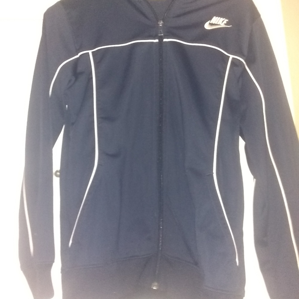 niki navy blu zip up sports jacket